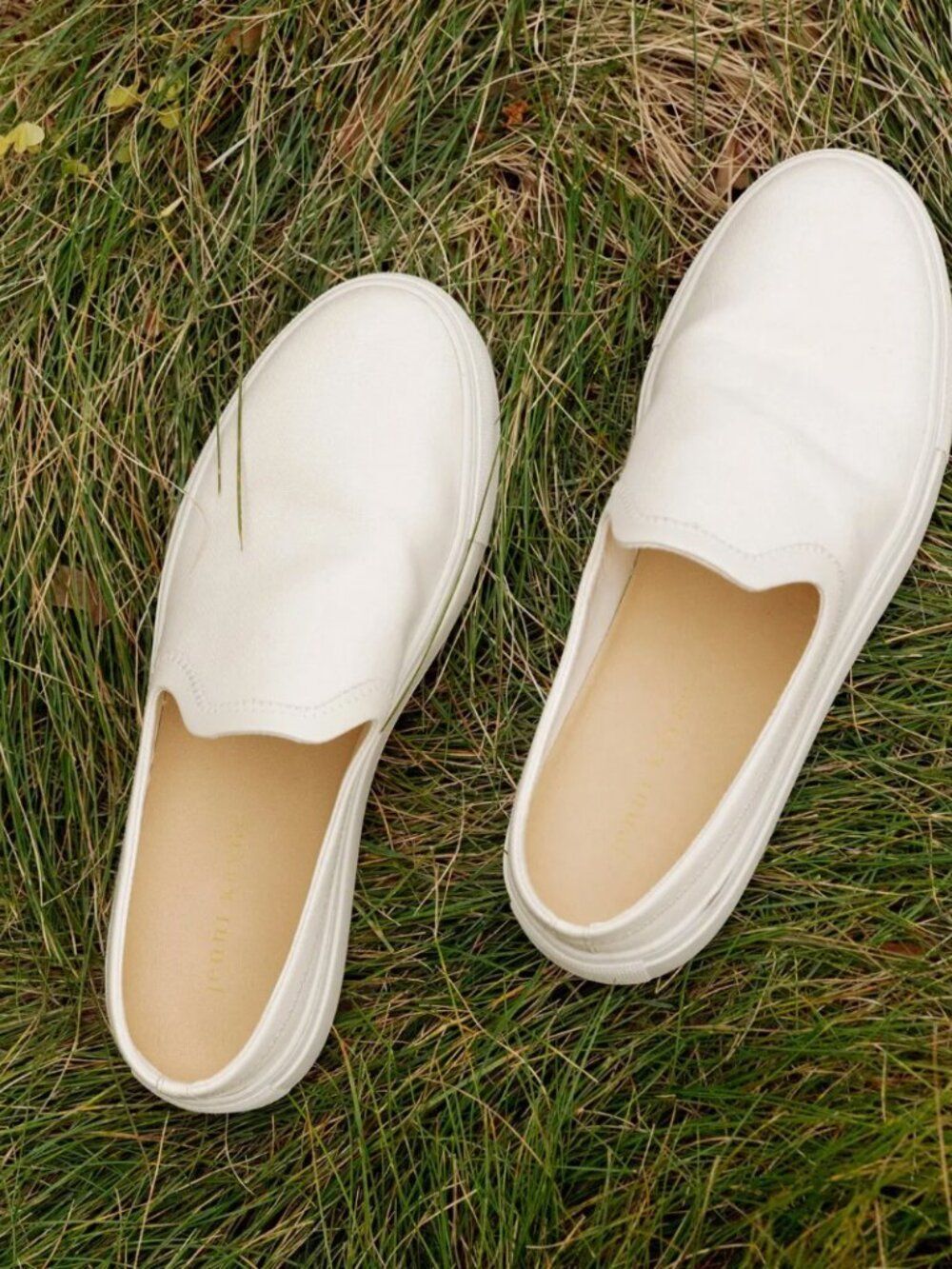 Jenni Kayne Canvas Slip On Sneakers Cream Ivory EU 40 NWOT